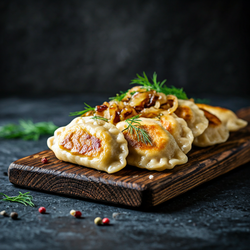 Plate of pierogi